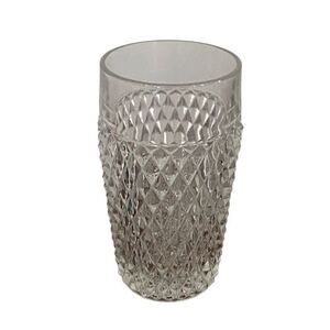 Indiana Glass Diamond Point Hobnail Clear 15 Oz Tumbler Vintage